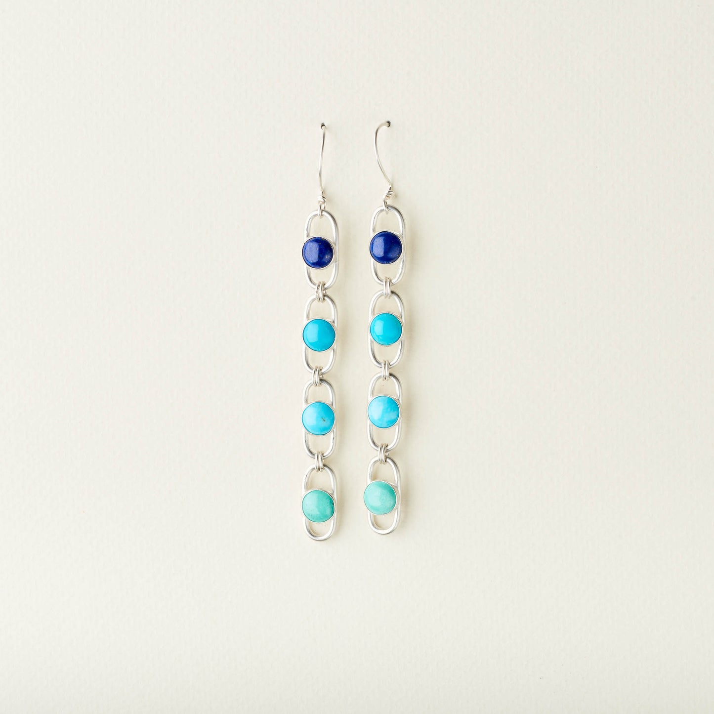 Trickle Earrings :: Lapis & Turquoise Ombre